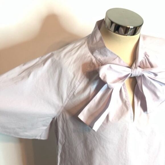 Rebecca Taylor poplin flutter sleeve top - Picture 7 of 9